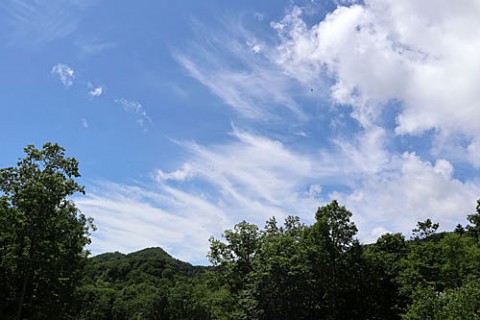 嬉しかった半月ぶりの青空