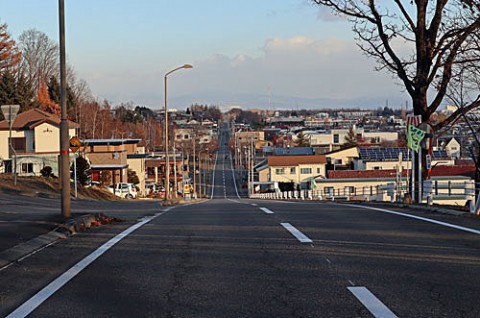 どこまで続く一本道