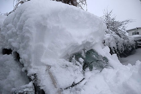 帯広の積雪59センチ