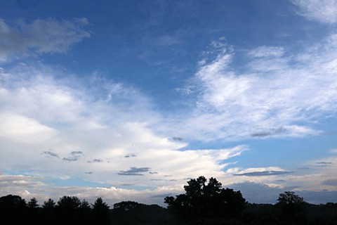 雨上がりの青空