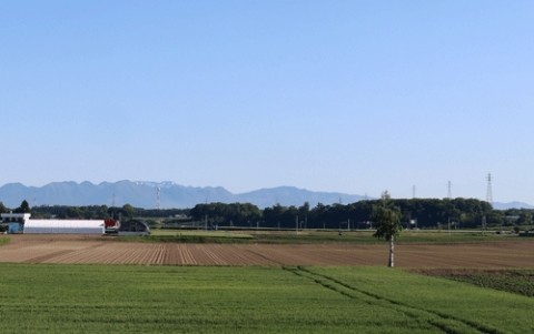 散歩は音更の河川敷で