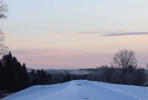 氷点下15度十勝川で毛嵐