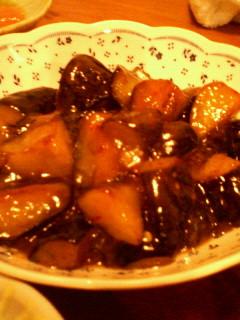 またまた田五作で♪なすの味噌いため