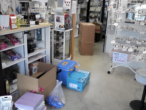 定休日のお店。