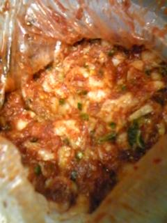 キムチ漬けました