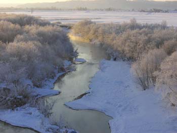 今朝(1/9)の帯広の気温-22.4℃