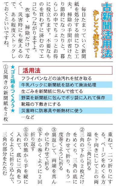 古新聞活用法　かしこく使おう!