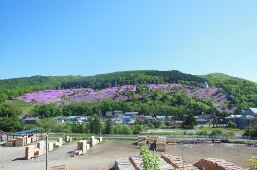 6月9日 滝上町 滝上神社から見た滝上公園