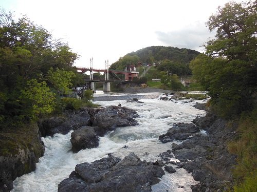 9月18日 滝上町 渚滑川渓谷遊歩道 今日の錦仙峡3