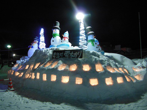 2018年　滝上町　第6回　童話村　雪あかり　開催中(～2月4日)