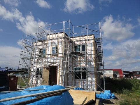 士幌町で２×４アパート建築中