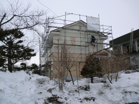 音更町緑陽台で総2階コンパクトハウス建築中