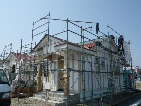 コンパクトハウス　建前の後