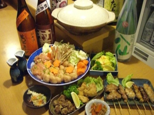 滝川産　合鴨　もつ串焼き盛