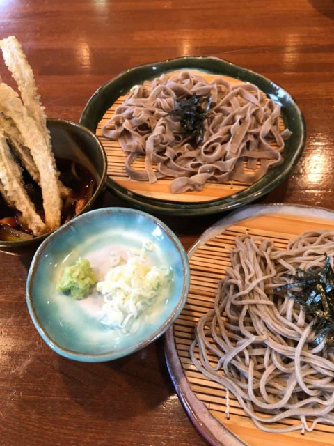 新蕎麦が届いたので　新蕎麦十割　ご用意しました