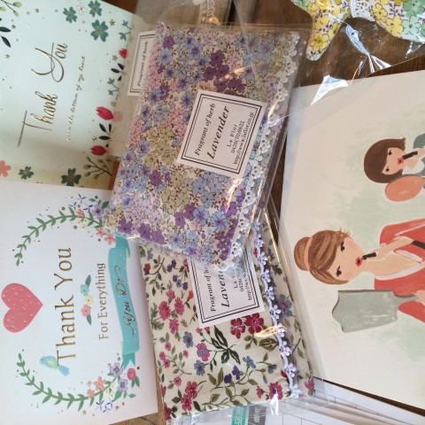 母の日に、ラベンダーサシェ。