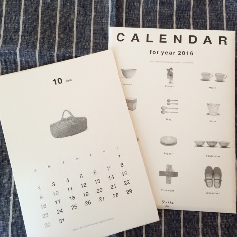 ZAKKAカレンダー入荷!