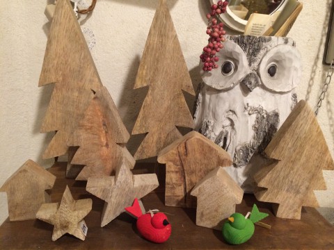 fog 木のオブジェ。