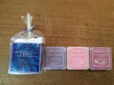 大人気ソープとスクワランタオル!