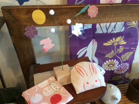 お月見うさぎ。