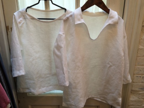 柔らかい麻のブラウス!