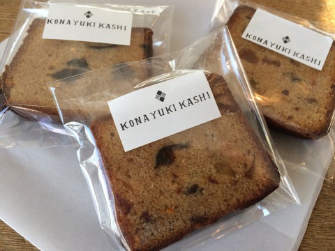 粉ユキ菓子創作室さんのフルーツケーキ