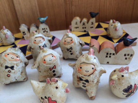 斉藤牧子さんの にわとりちゃん。