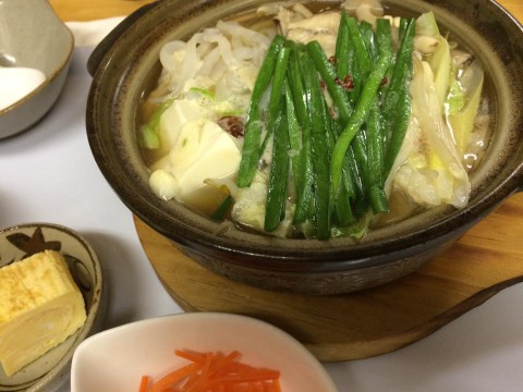 ピグレットさんのもつ鍋定食!