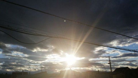 昨日の夕方の空^^