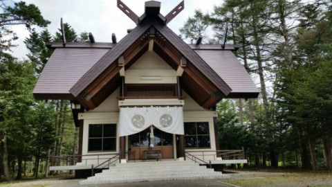 上士幌神社とキツネさん^^(9月5日)