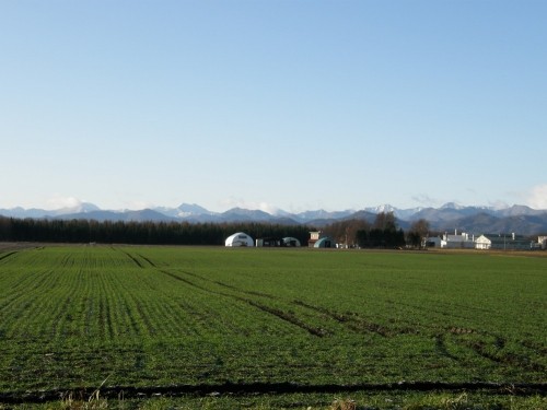 日高山脈のある風景・中札内村(1)~初冬11月雪のある山々~