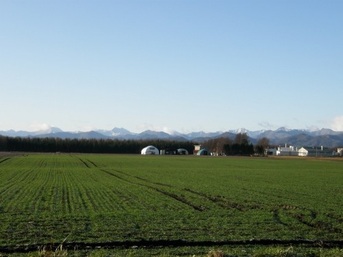 日高山脈のある風景・中札内村（１）～初冬１１月雪のある山々～