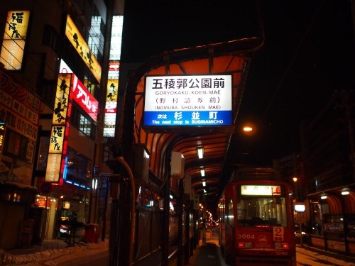 2014新年の旅18「松前-江差-函館」その5~五稜郭公園前のち湯の川~