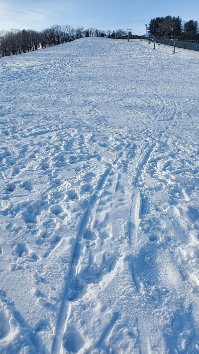 明野ケ丘スキー場、2024年1月14日現在のゲレンデ状況