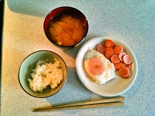 今朝の朝食