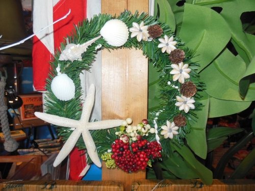 ハワイアンなクリスマスリース!