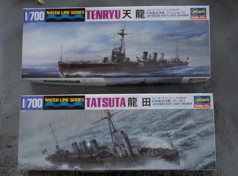 日本海軍軽巡洋艦『天龍』『龍田』1/700新金型でリリース・・