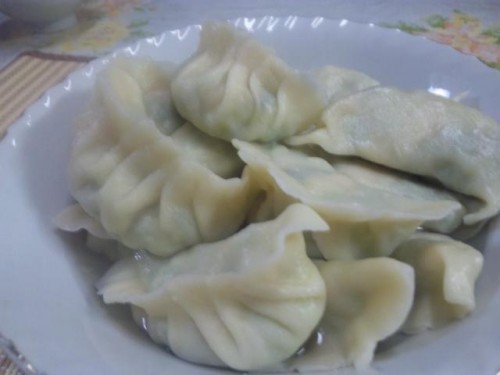 水餃子、皮がモッチモチ~
