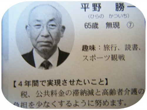 芽室町 議員さん 平野氏からアンケートお答えいただきました