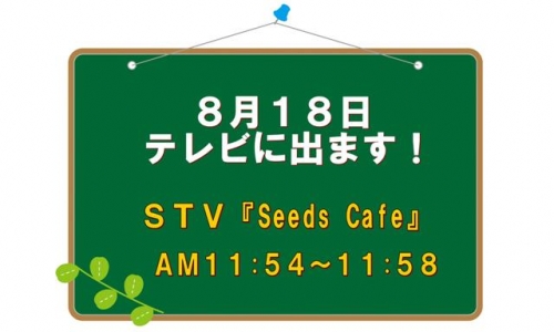 18日 テレビに出ます!