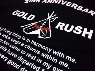 GOLD RUSH ORIGINAL / 20th Anniversary Tee "Teepee"