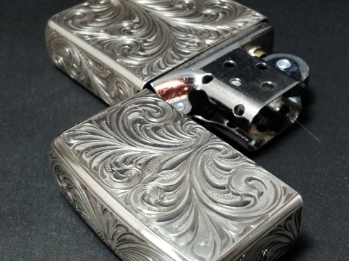 ZIPPO / Oil Lighter "Hand Engraved"