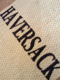 ハバーサック-ブラウンシャンブレシャツ。