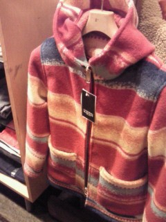 WAPAKONETA Wool Blanket Hood Jacket 。