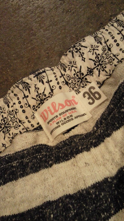 Wilson ボーダー Sweat shortpants。