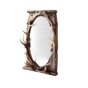 DEER HONE Mirror (埋もれ木台座の鏡)