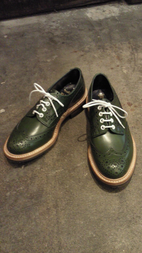 Tricker's/(7292）短靴(ストレートタン)　GREEN ANILINE CALF