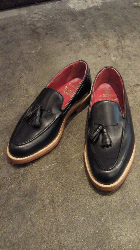 Tricker's/(7165)タッセルローファー　NAVYBLUE ANILINE CALF