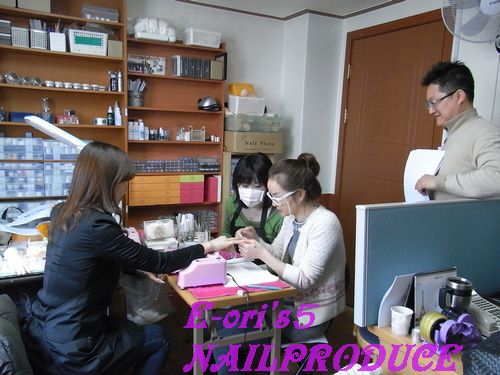 韓国での(GRACIA認定講師)ネイル技術アップ試験 2日目。