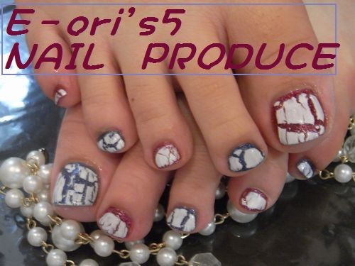 私のフットネイルです!